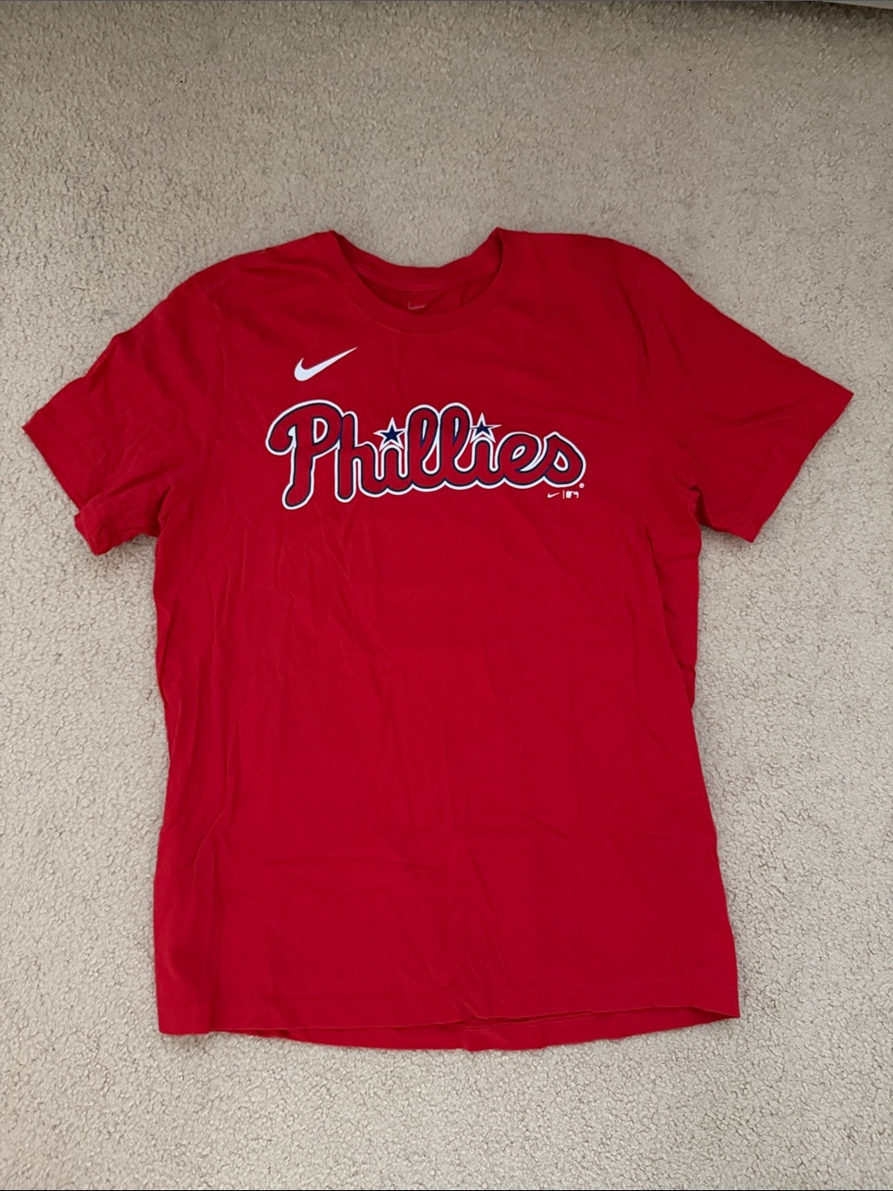 Nike Red Phillies Logo T‑Shirt Bryce Harper